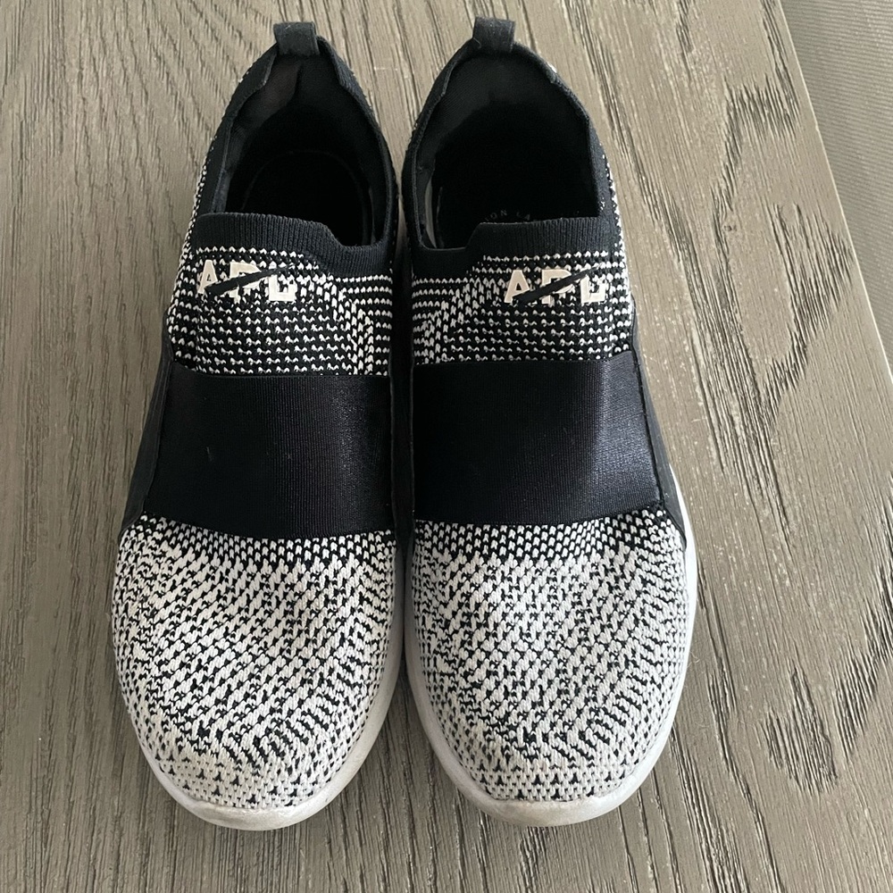 APL black & White Slip On Sneakers